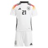 Conjunto (Camiseta+Pantalón Corto) Alemania Gundogan 21 Primera Equipación Euro 2024 - Niño